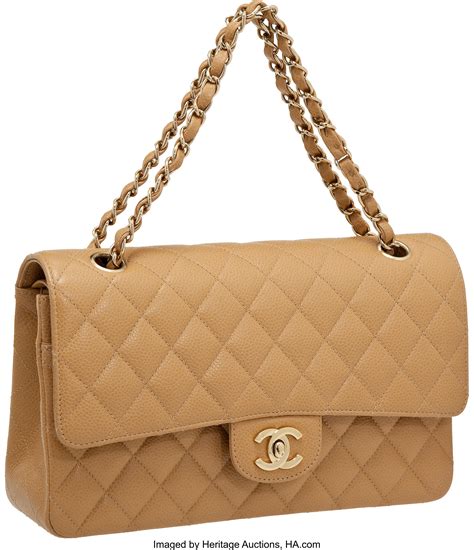 chanel flap shoulder handbag purse chain beige|Chanel Classic Flap Bag: How Much Is It & Is It Worth It .